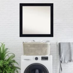 30" X 30" Non-Beveled Shiplap Navy Wood Bathroom Wall Mirror - Amanti Art -Amanti Art Shop GUEST 74d0ae02 d655 4b0c 8c0d b7c77e2ddca1