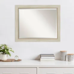 Amanti Art 32" x 26" Beveled Wood Wall Mirror, Parthenon Cream & Silver 14 Amanti Art 32" x 26" Beveled Wood Wall Mirror, Parthenon Cream & Silver -Amanti Art Shop GUEST 74e0f85e df60 4652 9457 b566102dc9ce