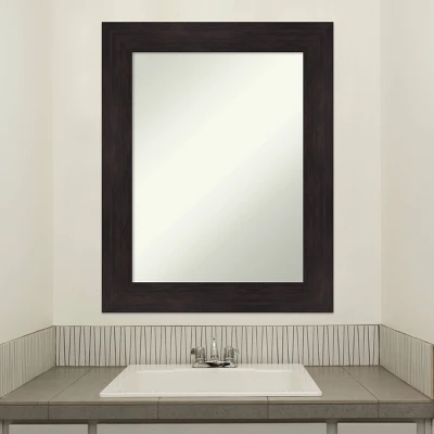 Amanti Art Furniture Bathroom Wall Mirror - 24" x 30" Espresso Brown 10 Amanti Art Furniture Bathroom Wall Mirror - 24" x 30" Espresso Brown - Image 8