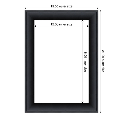 Amanti Art Nero Black Framed Dry Erase Magnetic Board 6 Amanti Art Nero Black Framed Dry Erase Magnetic Board - Image 4