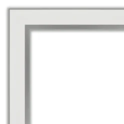 Amanti Art Eva White and Silver Narrow Framed Wall Mirror, 39" x 27" 9 Amanti Art Eva White and Silver Narrow Framed Wall Mirror, 39" x 27" -Amanti Art Shop GUEST 761b6305 3509 44e7 81f7 faa663a0a612 7