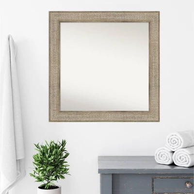 Amanti Art Trellis Silver Wood Bathroom Wall Mirror - 32" x 32" Non-Beveled 9 Amanti Art Trellis Silver Wood Bathroom Wall Mirror - 32" x 32" Non-Beveled - Image 7