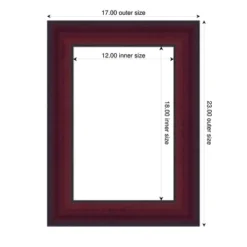 Amanti Art Canterbury Cherry Framed Magnetic Dry Erase Board -Amanti Art Shop GUEST 766276a7 57f8 4179 be65 cdc7efc95941