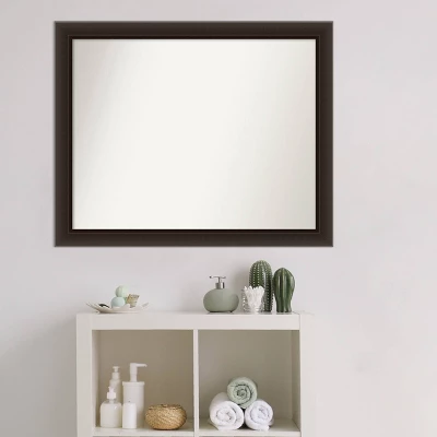 Amanti Art Romano Espresso Narrow Wood Bathroom Wall Mirror - 32" x 26" 6 Amanti Art Romano Espresso Narrow Wood Bathroom Wall Mirror - 32" x 26" - Image 4