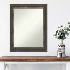 Amanti Art Alta Rustic Char Wall Mirror - 23" x 29" Non-Beveled Vertical/Horizontal -Amanti Art Shop GUEST 77bcb8bf fb4b 43d6 874c e46705de813b