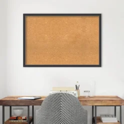 Amanti Art 38x26 Wood Framed Natural Cork Board - Stylish Black with Gold Accents -Amanti Art Shop GUEST 77bcf52b 7b32 4f90 b5e9 8cefeaf5c004