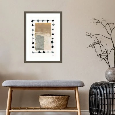 Amanti Art Neutral Collage II by Laura Horn - 19" x 25" Wood Framed Wall Art Print 8 Amanti Art Neutral Collage II by Laura Horn - 19" x 25" Wood Framed Wall Art Print - Image 6