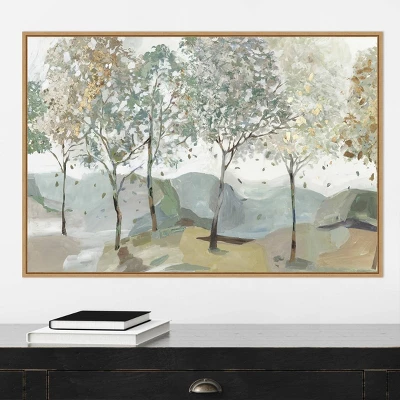 Amanti Art Breezy Landscape Trees I by Allison Pearce - 33" x 23" Framed Canvas Wall Art 7 Amanti Art Breezy Landscape Trees I by Allison Pearce - 33" x 23" Framed Canvas Wall Art - Image 5