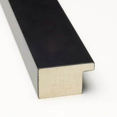 Amanti Art Mezzanotte Black Non-Beveled Wood Bathroom Wall Mirror 3 Amanti Art Mezzanotte Black Non-Beveled Wood Bathroom Wall Mirror