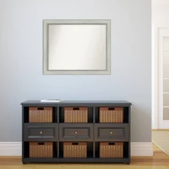 32" X 26" Non-Beveled Flair Silver Patina Wall Mirror - Amanti Art 13 32" X 26" Non-Beveled Flair Silver Patina Wall Mirror - Amanti Art -Amanti Art Shop GUEST 7830959b 1e3b 493a a6da 6b53f63f6920