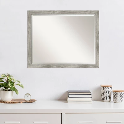 Amanti Art Dove Graywash Square Framed Wall Mirror - 30" x 24" 6 Amanti Art Dove Graywash Square Framed Wall Mirror - 30" x 24" - Image 4