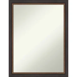 Amanti Art Ashton Black Non-Beveled Wood Bathroom Wall Mirror -Amanti Art Shop GUEST 78897e62 2b95 49f6 bcd2 04188e021c8e