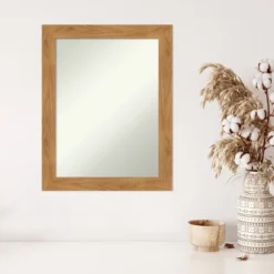 Amanti Art Carlisle Blonde Wood Wall Mirror - 22" x 28" Non-Beveled -Amanti Art Shop GUEST 7889eb9f 6c79 4c16 be12 9112bd60815f