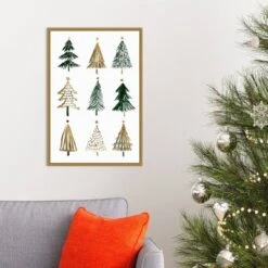 Amanti Art Evergreens II Tree by Isabelle Z Framed Canvas Wall Art, 16" x 23" -Amanti Art Shop GUEST 789bad60 aad7 4393 9597 2039f7742951