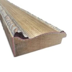 Amanti Art Fleur Champagne Silver 23x29 Wood Bathroom Wall Mirror