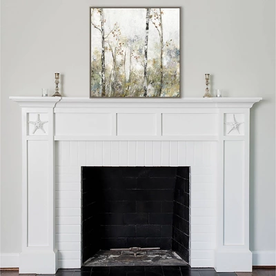 Amanti Art Soft Birch Forest II by Allison Pearce 30x30 Framed Canvas Wall Art 7 Amanti Art Soft Birch Forest II by Allison Pearce 30x30 Framed Canvas Wall Art - Image 5