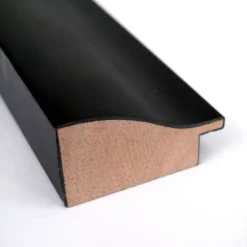 Amanti Art Steinway Black Scoop Wood Bathroom Wall Mirror - 21" x 27"