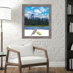 Amanti Art Pinstripe Plank Grey Narrow Picture Frame - 11x14 Handcrafted -Amanti Art Shop GUEST 79708d8f e305 4c82 8a29 72124bd03dca