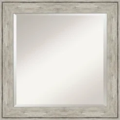 Crackled Framed Bathroom Vanity Wall Mirror Metallic - Amanti Art -Amanti Art Shop GUEST 79a1b351 9064 436f 83c3 2b7b96be7727