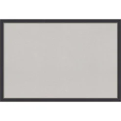 Amanti Art Stylish Black Wood Framed Gray Cork Board - 38" x 26" -Amanti Art Shop GUEST 7b4c3947 22eb 4066 bc65 f873ae2a00bf