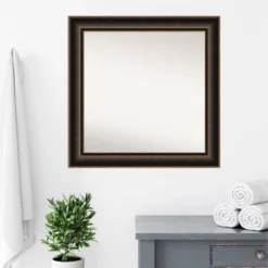 Amanti Art Villa 32"x32" Wood Wall Mirror in Oil Rubbed Bronze -Amanti Art Shop GUEST 7b530bf1 9afb 45ed a024 9af99ed08db6