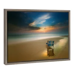 Amanti Art Brand New Day Coastal Framed Canvas Wall Art, 23" x 16"
