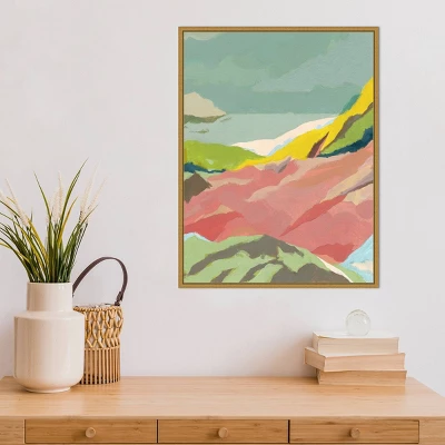 Amanti Art Jacob Green "Candy Coast II" 18" x 24" Framed Canvas Wall Art 6 Amanti Art Jacob Green "Candy Coast II" 18" x 24" Framed Canvas Wall Art - Image 4