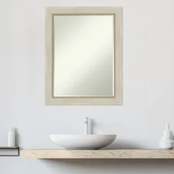 Amanti Art Parthenon Cream Petite Bevel Wood Bathroom Wall Mirror, 28.25 x 22.25 19 Amanti Art Parthenon Cream Petite Bevel Wood Bathroom Wall Mirror, 28.25 x 22.25 -Amanti Art Shop GUEST 7c58ac06 9b41 4d89 9810 3832431ebd93