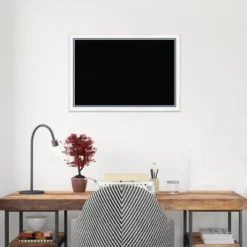 26"x18" Morgan Wood Frame Cork Board White/Blue - Amanti Art -Amanti Art Shop GUEST 7ccf55c6 6776 4482 947c 88883d1c8a47