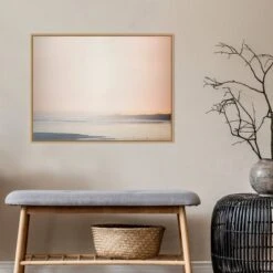 30" X 22" Currumbin Sandy Beach By Urban Road Framed Canvas Wall Art Light Brown - Amanti Art -Amanti Art Shop GUEST 7d3366dc 4f4c 4026 80e5 cd5435a74e3e