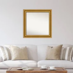 Amanti Art Parlor Gold Ornate Wall Mirror - 32 x 32 Inch Square -Amanti Art Shop GUEST 7d3b828b 6cd2 4f73 9334 a6cc05c1de77