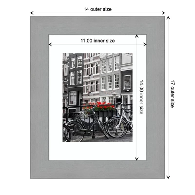 Amanti Art Brushed Nickel Picture Frame - Handcrafted Custom Frame 5 Amanti Art Brushed Nickel Picture Frame - Handcrafted Custom Frame - Image 3