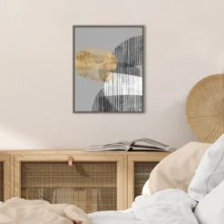 Amanti Art 16" x 20" Adjacent Shapes I Framed Canvas Art by Jennifer Goldberger -Amanti Art Shop GUEST 7dcc7ffc 5dff 43f7 8e88 3e50e2aadfb6