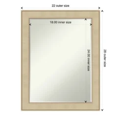 Amanti Art Classic Honey Silver Petite Bevel Bathroom Wall Mirror 28 X 22 In. 11 Amanti Art Classic Honey Silver Petite Bevel Bathroom Wall Mirror 28 X 22 In. -Amanti Art Shop GUEST 7e749d18 9d7e 4743 98c4 8934af75bc42