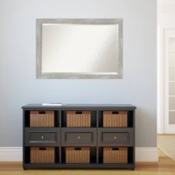 40" X 28" Dove Narrow Framed Wall Mirror Graywash - Amanti Art -Amanti Art Shop GUEST 7e8e1176 21d1 4df1 9253 bfcf1fb05e37