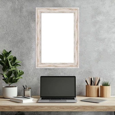 Amanti Art Alexandria White Wash Narrow Framed Dry Erase Magnetic Board 8 Amanti Art Alexandria White Wash Narrow Framed Dry Erase Magnetic Board - Image 6