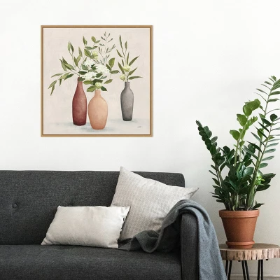Amanti Art Natural Bouquet I Gray by Julia Purinton Framed Canvas Wall Art 8 Amanti Art Natural Bouquet I Gray by Julia Purinton Framed Canvas Wall Art - Image 6