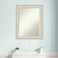 Amanti Art Regal Birch Cream Petite Bevel Bathroom Wall Mirror, 28.75 x 22.75 In. 11 Amanti Art Regal Birch Cream Petite Bevel Bathroom Wall Mirror, 28.75 x 22.75 In. -Amanti Art Shop GUEST 7fc37e5c 2475 45ba 872a 94079fdb9dfe