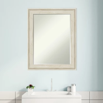 Amanti Art Regal Birch Cream Petite Bevel Bathroom Wall Mirror, 28.75 x 22.75 In. 6 Amanti Art Regal Birch Cream Petite Bevel Bathroom Wall Mirror, 28.75 x 22.75 In. - Image 4