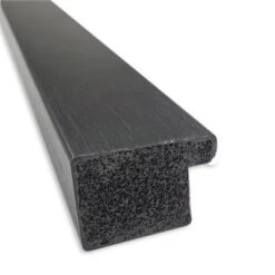 Amanti Art Grace Narrow Brushed Metallic Black Bathroom Wall Mirror (20" x 26")