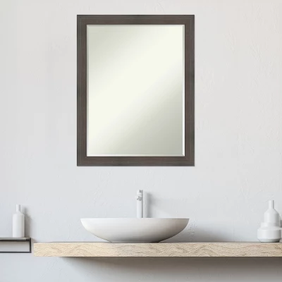 Amanti Art Hardwood Narrow Petite Bevel Wood Bathroom Wall Mirror 10 Amanti Art Hardwood Narrow Petite Bevel Wood Bathroom Wall Mirror - Image 8