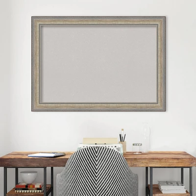 Amanti Art Fleur Champagne Silver Framed Gray Cork Bulletin Board, 41" x 29" 10 Amanti Art Fleur Champagne Silver Framed Gray Cork Bulletin Board, 41" x 29" - Image 8