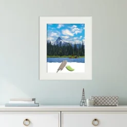 Amanti Art Vanity White Narrow Picture Frame (11x14) -Amanti Art Shop GUEST 80579867 9a6b 4c10 958c ce737fd4d00f