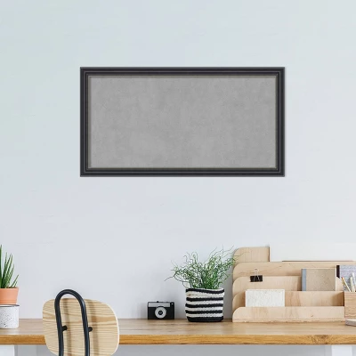 Amanti Art 26"x14" Stylish Framed Magnetic Board in Satin Black 7 Amanti Art 26"x14" Stylish Framed Magnetic Board in Satin Black - Image 5