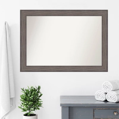 Amanti Art Country Barn Wood Wall Mirror - 41" x 29" Non-Beveled Bathroom Mirror 8 Amanti Art Country Barn Wood Wall Mirror - 41" x 29" Non-Beveled Bathroom Mirror - Image 6