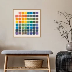 Amanti Art Color Chart by Wild Apple Portfolio 22" x 22" Framed Canvas Wall Art -Amanti Art Shop GUEST 81fd1f97 b9f2 48e4 b0a5 d33ff1dd5b89