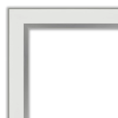 Amanti Art 17" x 51" Eva White Silver Framed Full Length Door Mirror 4 Amanti Art 17" x 51" Eva White Silver Framed Full Length Door Mirror - Image 2