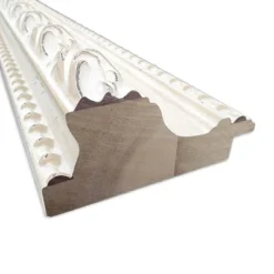 Amanti Art Opera Wood Framed Natural Cork Board - 42" x 30" Off-White Bulletin Board