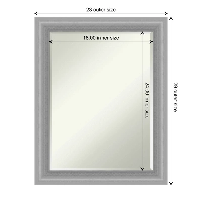 Amanti Art Peak Polished Nickel Narrow Petite Bevel Bathroom Wall Mirror 5 Amanti Art Peak Polished Nickel Narrow Petite Bevel Bathroom Wall Mirror - Image 3