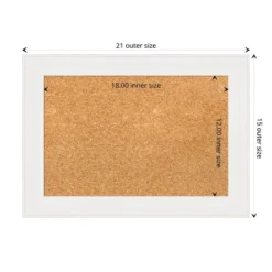 Amanti Art Vanity White Narrow Framed Corkboard - Natural Cork Bulletin Board -Amanti Art Shop GUEST 829eea9a 9131 4d46 8850 9e7fe756bf3f